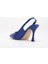 Kadın Lacivert Vegan Cilt Stiletto Topuklu Ayakkabı 5