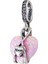 Anne Pembe Opal Kalp Charm 1
