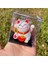El Sallayan Beyaz Kedi Mini 2inch Güneş Enerjili Otomatik Sallanan 1