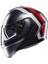 Streetmodular Resı Matt Grey Silver Red Çene Açılır Kask 4