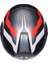 Streetmodular Resı Matt Grey Silver Red Çene Açılır Kask 5
