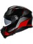 Tourmodular Multi Plk Perception Black Red Çene Açılır Kask 4