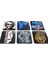 24'lü Takım Kare Afiş Star Wars Game Of Thrones La Casa De Papel Bardak Altlıkları(10 X10 Cm) 2