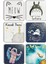 Mavi Meow Totoro Küçük Prens Magic Unicorn Le Petit Prince Kare Bardak Altlığı Takım 6'lı 10 X10 cm 1