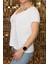 Kadın V Yaka Penye T Shirt 3