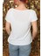 Kadın V Yaka Penye T Shirt 5