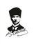 14X18 cm Mustafa Kemal Atatürk Sticker Motor Araba Defter Masa 1