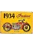Koleksiyon Indian Motorcycle 1934 Metal Plaka Levha 20X30CM 1