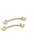 Defne Plastik Kulp Yonca Desenli Model 14 cm (2 Adet) Gold 1