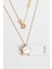 Diamond Collection 14 K Sarı Altın 0,17 Karat Pırlanta Doğal Inci Kolye 3