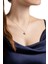 Diamond Collection 14 K Sarı Altın 0,17 Karat Pırlanta Doğal Inci Kolye 4