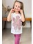 Kız Çocuk Üzeri Papatya Baskılı T-Shirt Çift Cepli Lastikli Mor Pijama Takımı 3