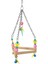 Renkli Boncuklu ve Üçgen Zilli Kuş Salıncağı 11-16 cm 2