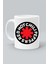 Rock Müzk Red Hot Chılı Peppers Logo Baskılı Beyaz Kupa Bardak 1