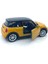 Mini Cooper New Mini Hatch 1/38 11 cm Ölçek Diecast Metal Model Çek Bırak Araba Sarı 3