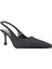 Christine | Taşlı Arkası Açık Stiletto - Christine - Siyah - 40 4