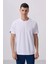Beyaz Erkek Basic Kısa Kol Standart Kalıp O Yaka T-Shirt 87911 1