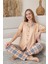 Dreamy Milan Kısa Kollu Ekose Kareli Düğmeli Gömlek Pijama Takımı 1