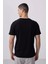 Siyah Erkek Basic Kısa Kol Standart Kalıp O Yaka T-Shirt 87911 4