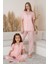 Anne Kız Kombin Çiçekli Kısa Kollu Gömlek Pijama Takımı (Anne Kız Ayrı Satılır) 1
