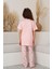 Anne Kız Kombin Çiçekli Kısa Kollu Gömlek Pijama Takımı (Anne Kız Ayrı Satılır) 5