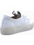 T6015 Deri Yumuşak Taban Beyaz Kadın Sneaker 4