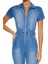 Denim Fermuarlı Tulum 3