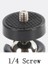 Fotoğraf ve Kamera 360 Mafsal 1/4", 1/4" Kameralar ve Fotoğraf Makineleri Için Vida Adaptörü ile Video Kameralar Akıllı Telefon Mikrofonu Gopro LED Video Işığı Video Monitör Tripod Monopod 2