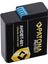 Protect AHDBT-801 Batarya 1250 Mah Yedek Batarya Gopro Hero 5 Hero 6 Hero 7 Hero 8 AHDBT801 AABAT001 Aabat 001 601-10197-00 AABAT-001-AS Asst1 CHDHX-501 AABAT-001 ile Uyumlu Ahdbt-5 01 3