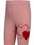 Kız Çocuk 2'li Love You More Beli Lastikli Normal Bel Kalp Desenli Düz Paça Pamuklu Tayt 4