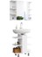 Modern Beyaz Lavabo ve Aynalı Dolap Takımı – Açık Raflı Minimalist Tasarım 3