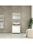 60 cm Beyaz Aynalı Banyo Dolabı Seti – Parlak Sunta, Modern Tasarım 1