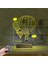 Kirppi 3D Lamba Uçan Balon V1 Kişiye Özel Masa Gece Lambası 5