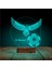 Kirppi 3D Lamba Kartal Top Futbol Taraftar Hediye Kişiye Özel Masa Gece Lambası 3
