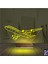 Kirppi 3D Lamba Uçak Kaptan Pilot V1 Kişiye Özel Masa Gece Lambası 5