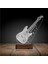 Kirppi 3D Lamba Elktro Gitar Müzisyen Hediye Kişiye Özel Masa Gece Lambası 2
