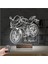 Kirppi 3D Lamba Motorsiklet Yarış Motoru V2 Kişiye Özel Masa Gece Lambası 2