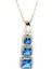 Sky Diamond Blue Creative Sapphire 925 Ayar Gümüş Lüks Kolye 1