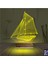 Kirppi 3D Lamba Gemi Kaptan V1 Kişiye Özel Masa Gece Lambası 5