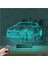Kirppi 3D Lamba Araba Volkswagen Scirocco Kişiye Özel Masa Gece Lambası 3