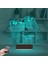 Kirppi 3D Lamba Gamer Joystick Oyuncu Konsol Kişiye Özel Masa Gece Lambası 3