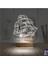 Kirppi 3D Lamba Gemi Kaptan V2 Kişiye Özel Masa Gece Lambası 2
