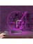 Kirppi 3D Saat Lamba Klasik Gitar Müzik Müzisyen Kişiye Özel Masa Gece Lambası 4
