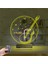 Kirppi 3D Saat Lamba Klasik Gitar Müzik Müzisyen Kişiye Özel Masa Gece Lambası 5