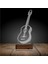 Kirppi 3D Lamba Klasik Gitar Müzisyen Hediye Kişiye Özel Masa Gece Lambası 2