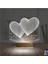Kirppi 3D Lamba Kalp Sevgiliye Hediye V15 Kişiye Özel Masa Gece Lambası 2