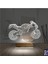 Kirppi 3D Lamba Motorsiklet Yarış Motoru V3 Kişiye Özel Masa Gece Lambası 2