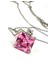 Pembe Zirkon Taşlı Gümüş Kolye 2