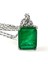 Sky Diamond Green Creative Rubies 925 Ayar Gümüş Lüks Baget Kolye 1