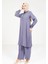 Rahat Kesim Lacivert Tunik Pantolon Takım 9241 3